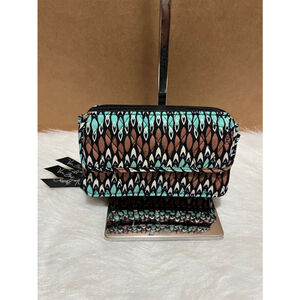 Vera Bradley Zip Around Wallet Sierra Stream Retired Pattern Organizer